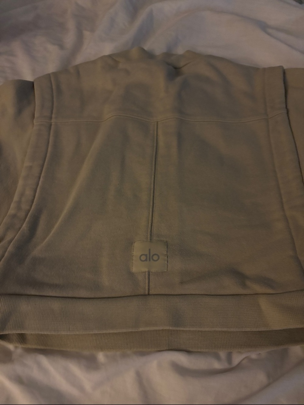 ALO Neutral Tan Sweatshirt Bottoms - Picture 3 of 7